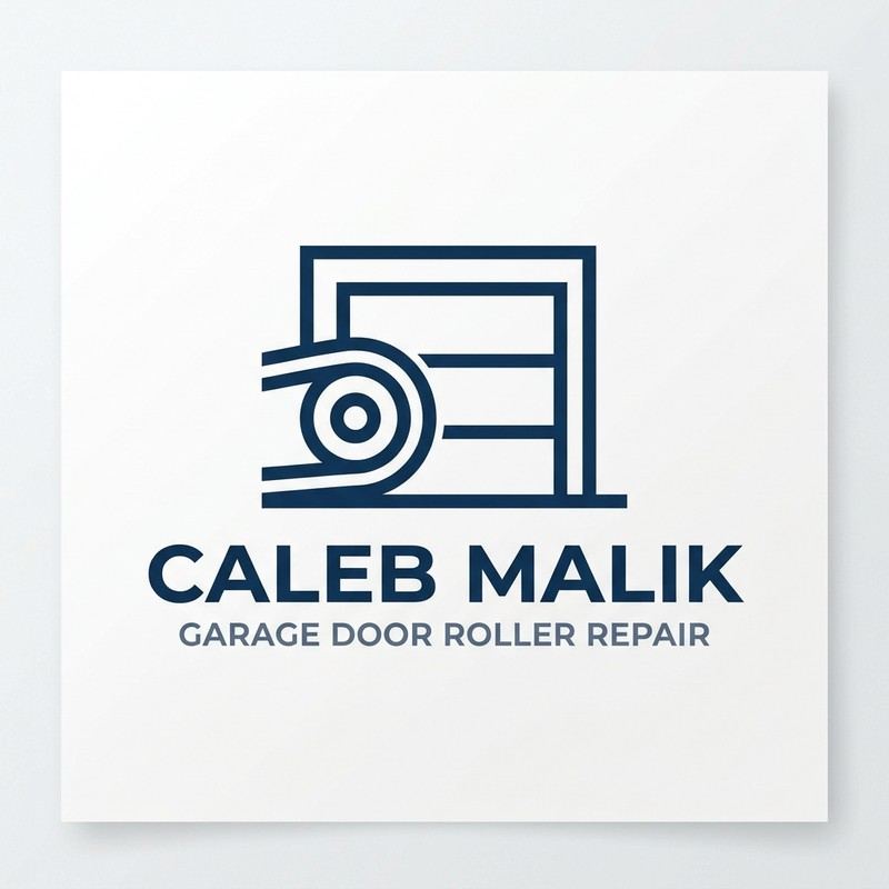 Caleb Malik Garage Door Roller Repair Logo